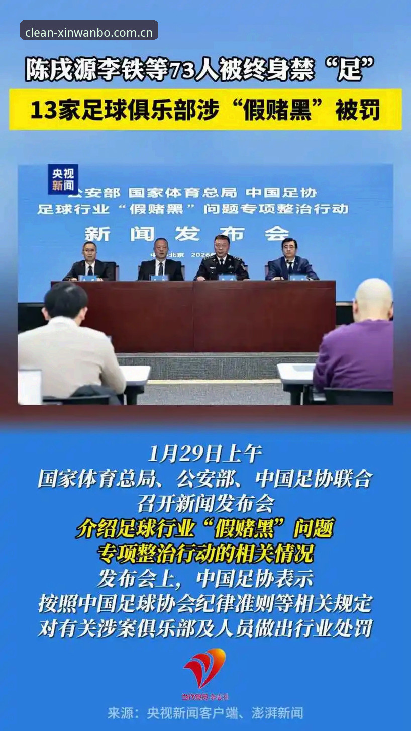 中国足协第三批禁足名单深度评测：65人重罚背后，中国足球反腐进入深水区
